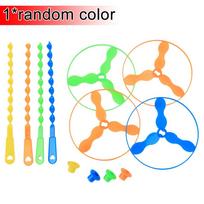 10/1pcs Colorful Bamboo Dragonfly Plastic Hand Push Flying Toys Kids Birthday Party Favors Gifts Outdoor Flying Helicopter Toy