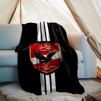 1PC Al Ahly FC Printed Soft Flannel Blanket Throw for Adult Bedroom Living Room Sofa Camping Travel Fan gifts Christmas Gifts 75x90cm