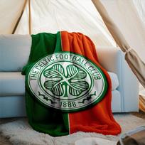 1PC Cel-tic Football Club Crest Printed Soft Flannel Blanket Throw for Adult Bedroom Living Room Sofa Camping Travel Fan gifts Christmas Gifts 75x90cm