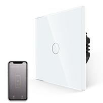 White  Smart Switch Wifi Home Automation System High Speed Touch Sensitive Response Electrical Switches 86*86&Eu Standard balta
