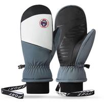 Warm Winter Skiing Gloves Non-slip Snowboard Gloves Fashion Cycling Gloves  for Men Women žalia
