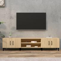 vidaXL Meubles TV chêne sonoma 180x31,5x40 cm bois d'ingénierie 816267