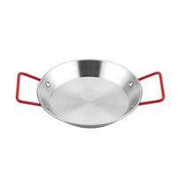 Non Stick Stainless Seafood Plate Salad Plate Seafood Frying Pot Retro Frying Pan  Cookware 26CM