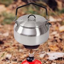 1L Camping Water Kettle Boiling Teapot Cooking Cook Pot Stainless Steel Tea Teakettle for sidabras