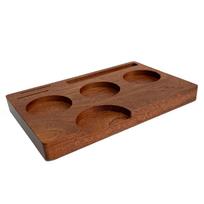 Espresso Tamper Mat, Coffee Tamper Stand and Portafilter Holder,Wooden Espresso Tamper Station for Coffee Bar