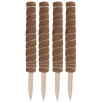 4 vnt. 45 cm kokoso pluošto totemo stulpas, samanų lazdelė, augalų laipiojimo atrama, skirta kambarinių augalų atramai, prailginimui
