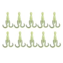 10Pcs 11CM/4.2G Luminous Soft Octopus Bait Colorful TPE Glow-in-the-dark Realistic Bionic Artificial Squid Lure Saltwater Freshwater Trolling Fishing