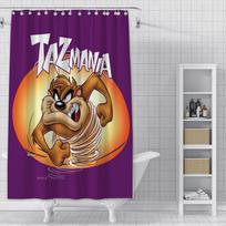 Tasmanijos velnias Animacinis Dušo Užuolaida Vandeniui Atsparus Poliesterio Audinys Dažytos Vonios Užuolaidos Namų Vonios Dekoras Užuolaida Su Kabliukais YL90x180cm brown