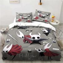 New Hollow Knight Fashion 3D Digital Printing Bedding Set Duvet Cover Comforter Bed Single Twin Full Queen Youth Girl Boys Gift EU Single(135*200cm)3pcs