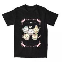 Miniso Anime Chiikawa Tshirt Summer Japan Mniniso Awesome Tshirt Cotton Popular Men Women Shortsleeved Casual Wear S