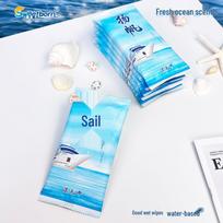 Individually Packaged Thickened Disposable Wet Wipes for Restaurants, Hotels, Homes, and Banquets – Fast Shipping Available blue