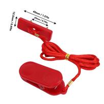 2pcs Rectangular Double Insert Treadmill Security Key Red Emergency Stop Switch  Emergency Stop