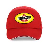 Pennzoil Madingos beisbolo kepurės Atsitiktinė apsauginė nuo saulės kepurė Unisex moterims Lauko Kvėpuojanti kepurė kaulas red
