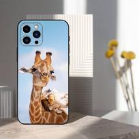 Animal Giraffe Cute For iPhone 8,7,11,12,15,14,13,16,17,Plus,Pro Max,XS,X,XR,SE,Mini,Soft Silicone Black Case iPhone16PRO