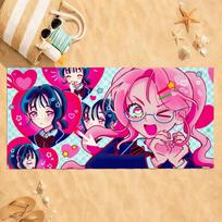 Anime Alien Stage ivti Towel Quick Dry Absorbent Beach Towel for Sports, Fitness, Swimming and Outdoor Activities W40*H60(CM)