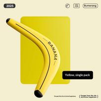 Bananų Bumerangas Minkštas Grįžtantis Skraidantis Lėkštukas Lauko Žaislas Tėvų ir Vaikų Interaktyvus Žaidimas Berniukams Veikla Žaliame Laukelyje yellow