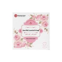 Rose Milk Essential Oil Soap: Deep Cleansing, Long-Lasting Fragrance, Two-Color Facial & Bath Soap.