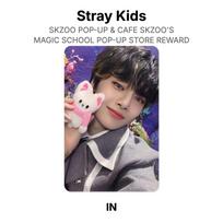 Stray Kids SKZOO POP-UP & CAFE SKZOO'S MAGIC SCHOOL POP-UP STORE REWARD Official Photocard CHANGBIN gray