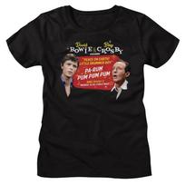 Bing Crosby and Bowie Pa Rum Black Women's T-Shirt 2XL