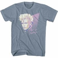 Billy Idol Flesh For Fantasy Indigo Heather Adult T-Shirt 2XL