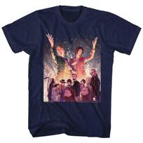 Bill and Ted Sparkle Navy Adult T-Shirt L