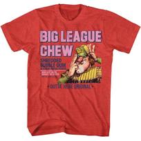 Big League Chew Pitcher Wo Distress Red Heather T-Shirt L