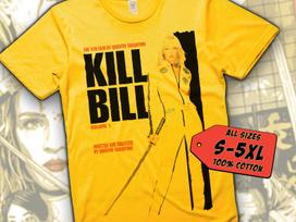 Kill Bill V36 T-Shirt Vintage YELLOW T-Shirt DTG Digital Print Sizes S M L XL 2XL 3XL 4XL 5XL M