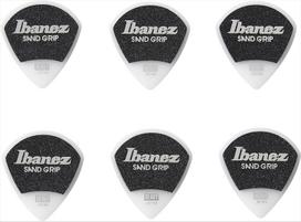 Ibanez Grip Wizard Series Sand Grip Pick featuring (HEAVY) 6-pack, White, non-slip material. (PPA18HSGWH)