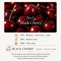 HETRAS Premium Didelės talpos namų kvapo nendelių difuzorius 500ml x 2 No01 Black Cherry