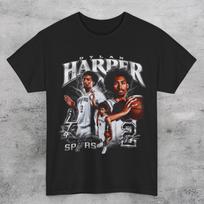 DYLAN HARPER SPURS Krepšinio Unisex Marškinėliai 3XL gray