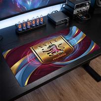 Aston Villa Football Print Large Mouse Pad, Anti-Slip Extended Gaming Desk Mat for Office Home 30cmx60cm（11.8x23.6inch）