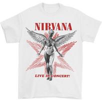 2026 New Nirvana Print Rock Band Unisexs Retro 100Cotton Album Tee Unisex Unisexs Oversized Y2k Tshirt Casual Loose Streetwear 2XL gray