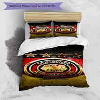 Germany Football Emblem Printed Pattern Duvet Cover Set – includes 1 duvet cover and 2 matching pillowcases Bedroom decor Christmas gifts 135cm*200cm