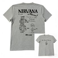 2026 New Summer For Nirvana Band Unisexs Short Sleeved TShirt Vintage College Style American Graffiti High Street Short Sleeve 4XL black