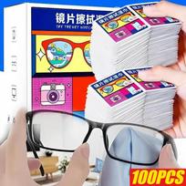 Ultrasonic Cleaning Machine USB or Battery Powered High Frequency Vibration Cleaner for Jewelry Glasses Watches Rings Home Daily Use Lens Wipes-100PCS balta