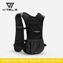 WRELS Breathable Hydration Vest Lightweight Outdoor Sport Camping Climbing Marathon Rucksack Portable Travel Water Backpack juoda