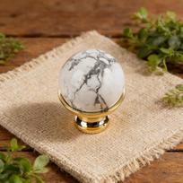 Light Luxury Modern Multi Material Natural Crystal Raw Stone Natural Stone Ball Kitchen Cabinet Handles for Household (as the picture,One Size)