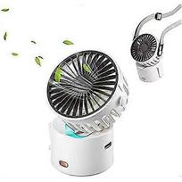 Mini USB Hand Fan, USB Rechargeabl with 3 Adjustable Speeds Portable Fan, for Home Office and TravelWHITE