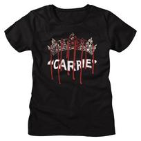 Carrie 1976 Horror Movie Bloody Prom Queen Tiara Sissy Spacek Women's T Shirt 2XL