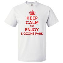 Camiseta Keep Calm and Enjoy S Ozone Park Camiseta DivertidaSe abre en una nueva ventana o pestaña 2XL