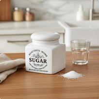 Ceramic Storage Jar Versatile Canister Easy to Clean Kitchen 6105coffee 6105-sugar