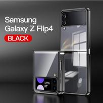 Plating Case For Samsung Galaxy Z Flip 4 3 5g 2022 Fold Buckle Link Transparent Fashion Cover Anti -Knock Cases For Flip3 Flip4 Flip4