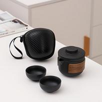 5 vnt./rinkinys Arbatos puodas ir puodelių rinkinys Kinijos nešiojamas Vienas arbatos puodas ir keturi puodeliai Komercinis 180ML black