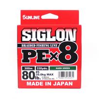 Sunline P.E Line X8 Siglon 300M P.E 5 80LB Tamsiai žalia (2431) tamsiai žalia spalva