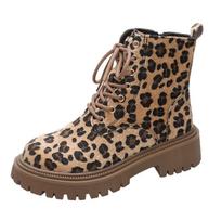 Madingi Rudens Žiemos Madingi Leopardiniai Batai Moterims Platforminiai Batai Didinantys Aukštį Moteriški Nėriniuoti Kulniukai Moteriški Batai Moterims 39 black