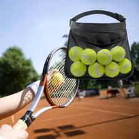 Black Tennis Ball Holder Golf Fanny Pack , Waist Pouch Bag, Holding Accessory, Mesh Storage Bag for L