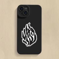 Madingas juodos liepsnos silikoninis telefono dėklas iPhone 16 15 Pro Max 15 14 13 12 11 X XS XR 7 8 Plus SE 16E smūgiams atsparus minkštas dangtelis For iPhone 14