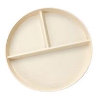 22cm Sectioned Dining Plate Kitchen Tablewares Plastic Texture Dinner Dishes Suitable for Microwave and Dishwasher Use