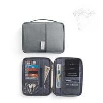 Travel Passport Bag Multifunctional Document Bag Passport Clip Storage Bag Waterproof Card Bag Wallet Home Protective Cover