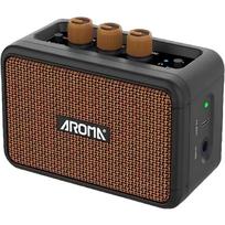 AG-04 Gitaros stiprintuvas, Įkraunamas belaidis mini elektrinės gitaros Bluetooth garso stiprintuvas su švariais ir Overdrive efektais black